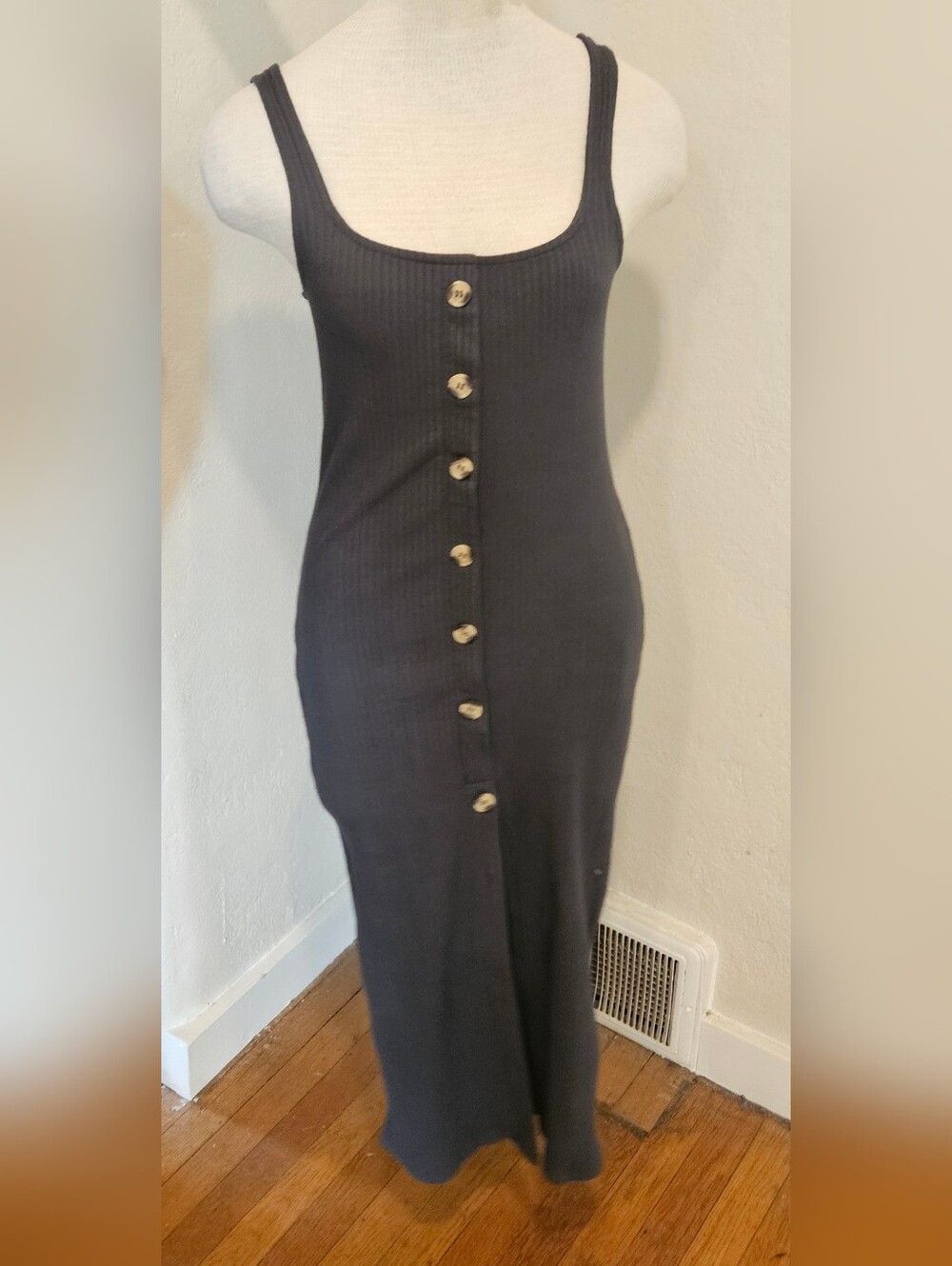 BILLABONG NISSI HENLEY Ribbed Bodycon DRESS Size M - Picture 4 of 11